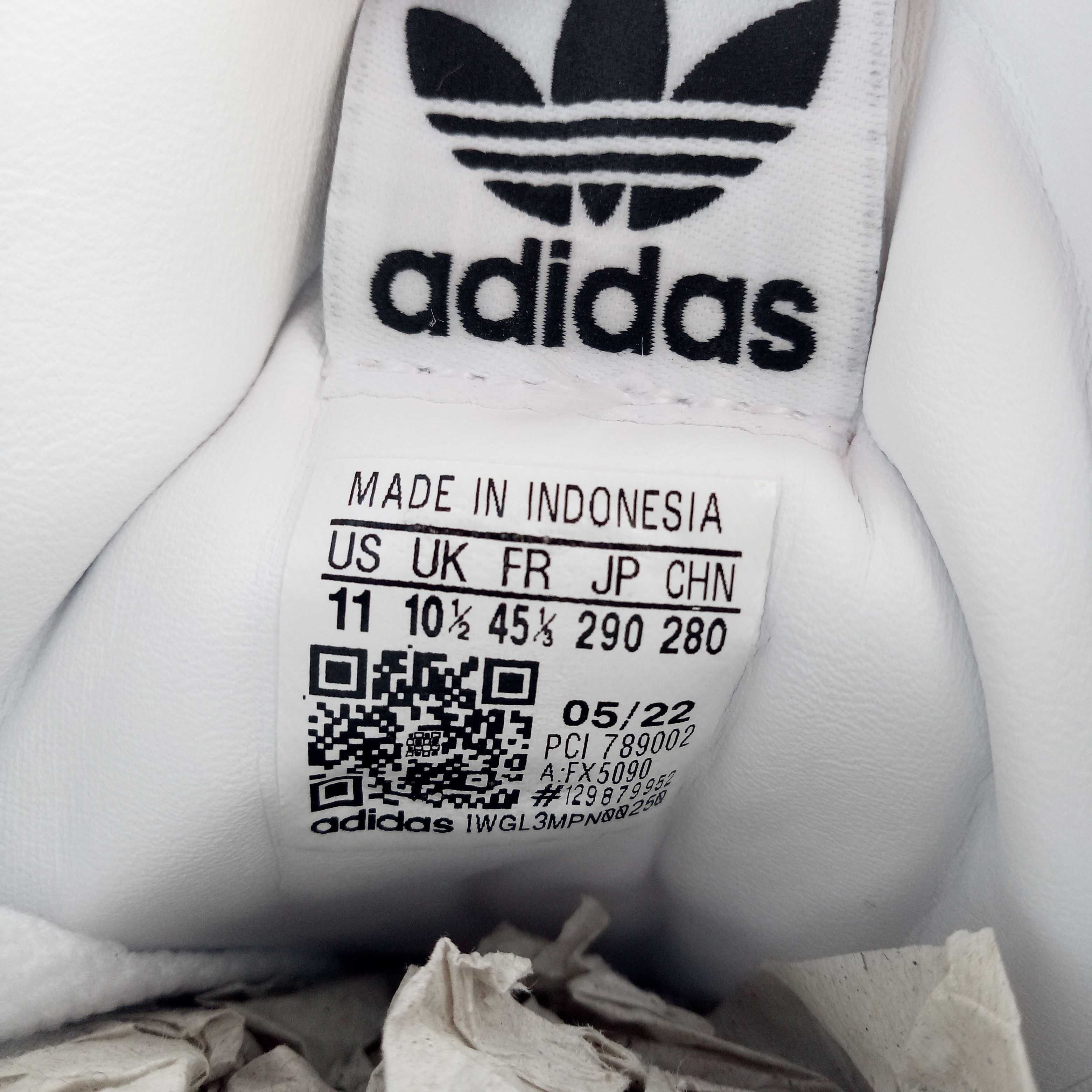 [ОРИГІНАЛ] Білі чоловічі кросівки/кеди Adidas, 29 См, 45 розмір