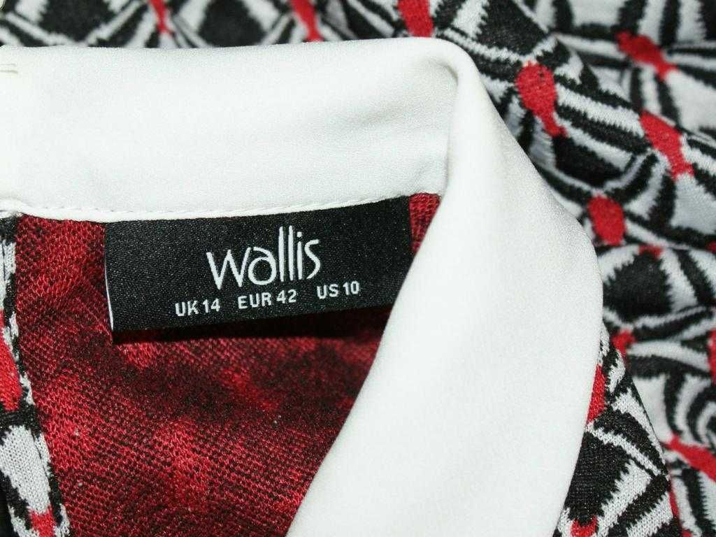 Wallis damska bluzka 2w1 do pracy i biura wzór 42
