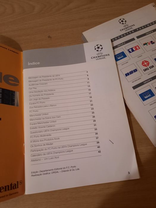 Conjunto 2 livros Champions League 1996/97