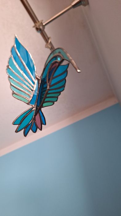 Koliber mega z szkła 3D nowy witraż gwarancja