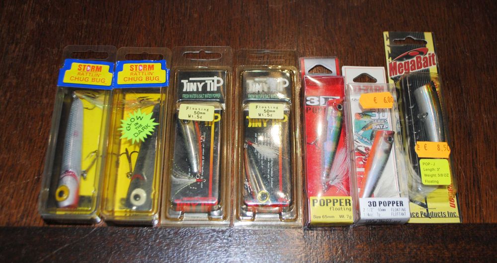 Zara Popper Crankbait Spinner Swimbait - Amostras em lote ou à unidade