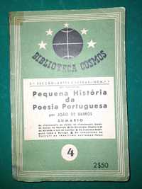 João de Barros, Pequena história da poesia portuguesa