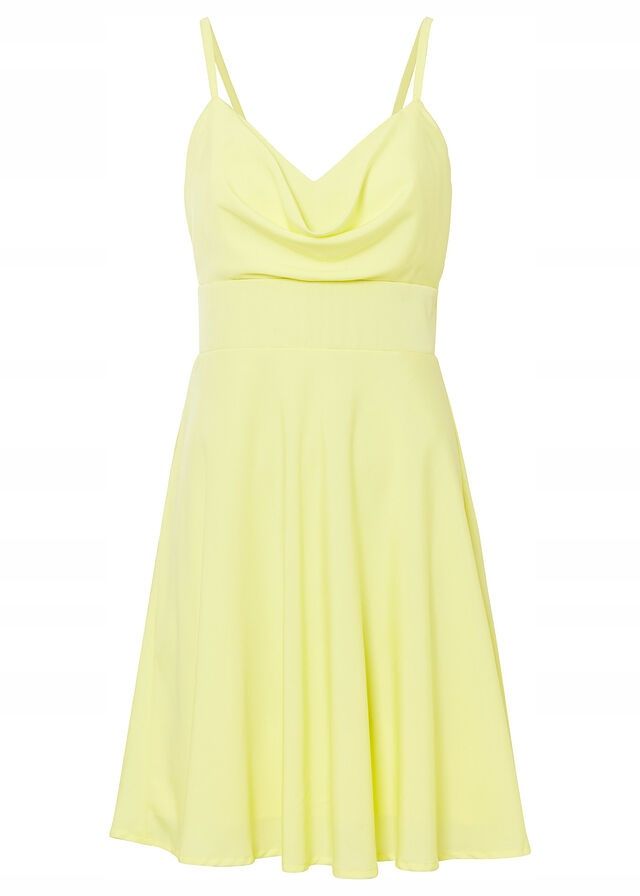 B.P.C sukienka limonka z lejącym dekoltem 44.