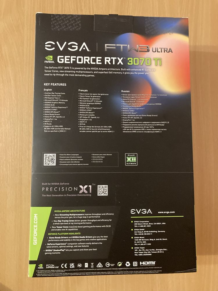EVGA GeForce RTX 3070 Ti 8Gb GDDRX6X Відеокарта Нова
