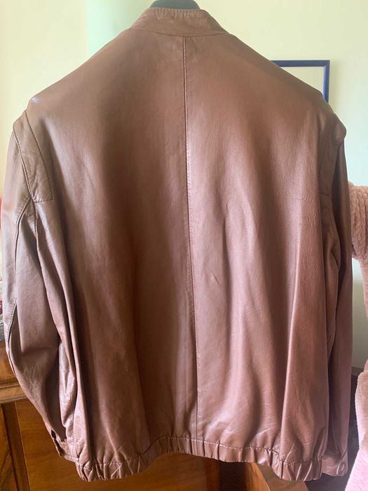 BLUSÃO de pele, castanho, XL