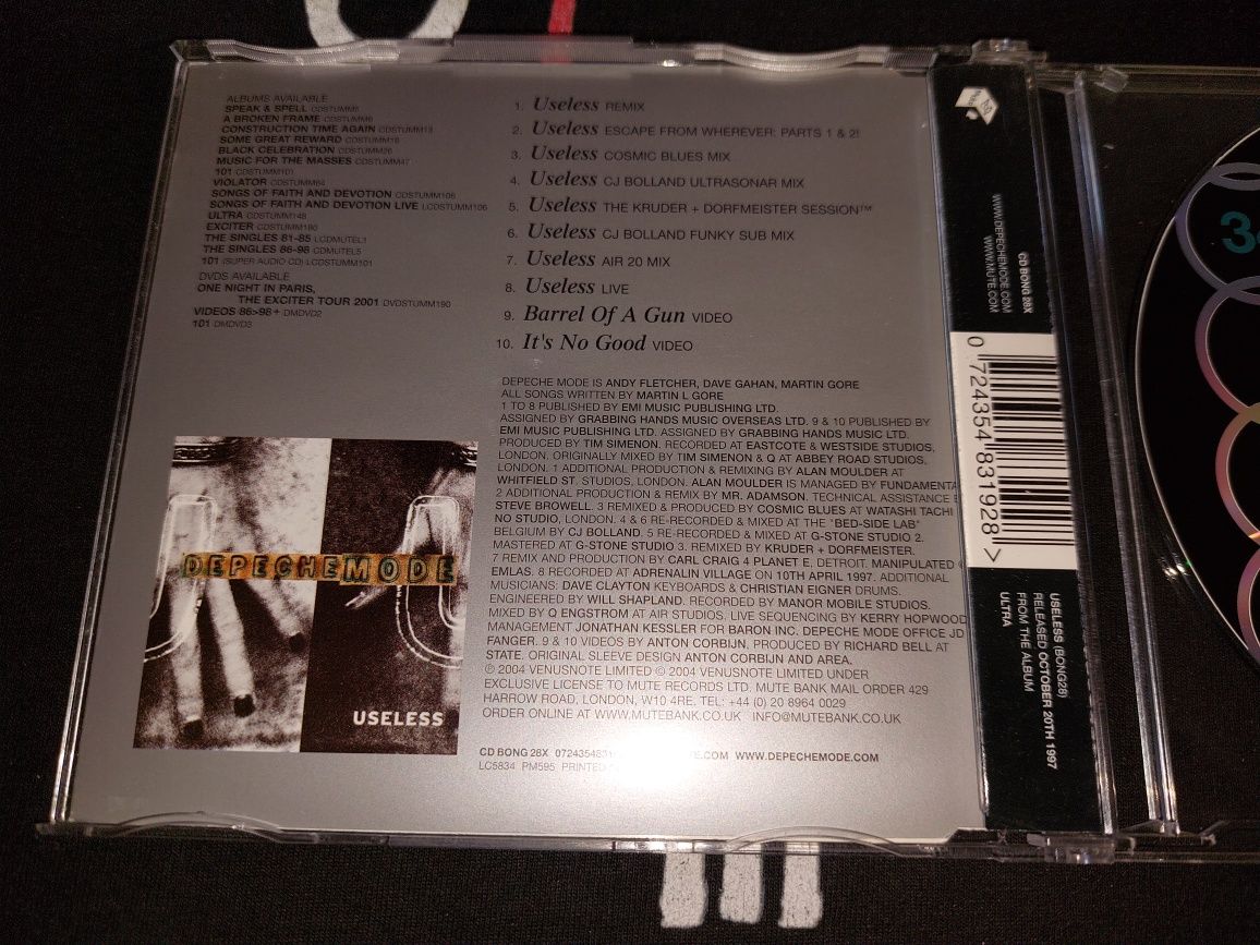 Depeche Mode Useless CD BONG 28X ( 34 ) 10 Tracks 2005