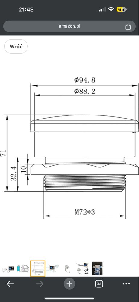 Ultradźwiękowy monitor poziomu cieczy EPTTECH Smart TLC-2101