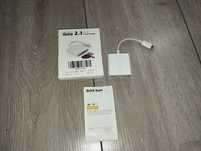 Adapter 2 in 1 do iPhone czytnik kart pamięci