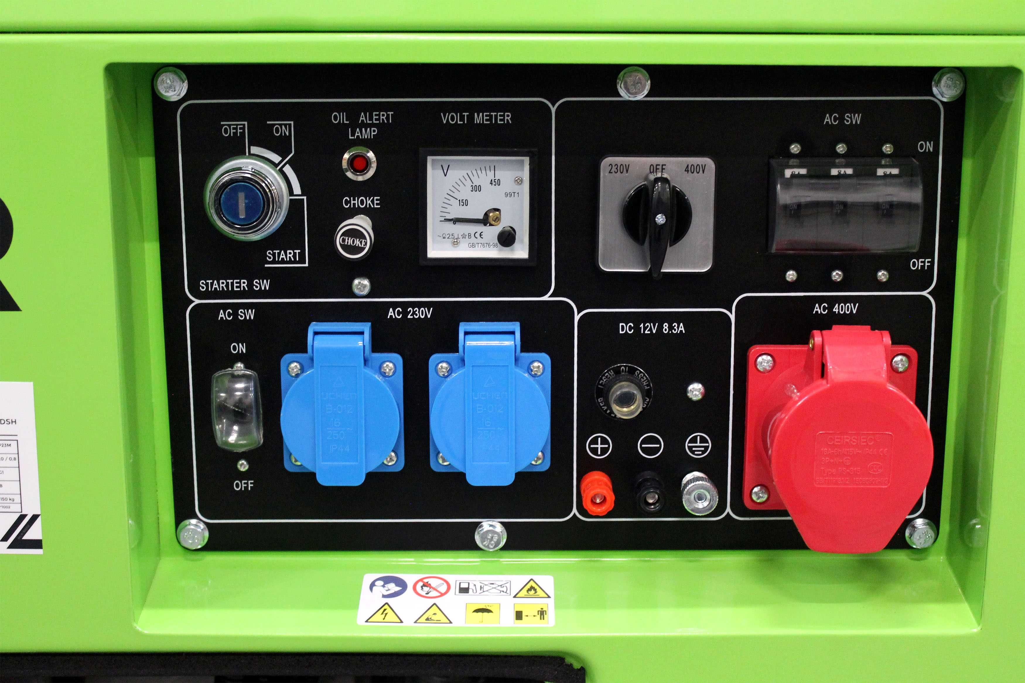 Generator Agregat Prądu AVR Diesel 6,5kW 230/400V prądotwórczy 3 fazy