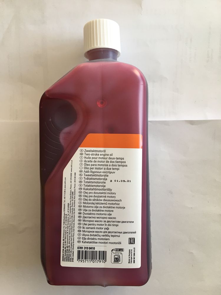 Olej Stihl 1 litr czerwony