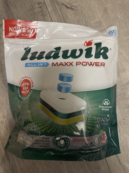 Tabletki do zmywarki Ludwik all in one maxx power grapefruit 80szt