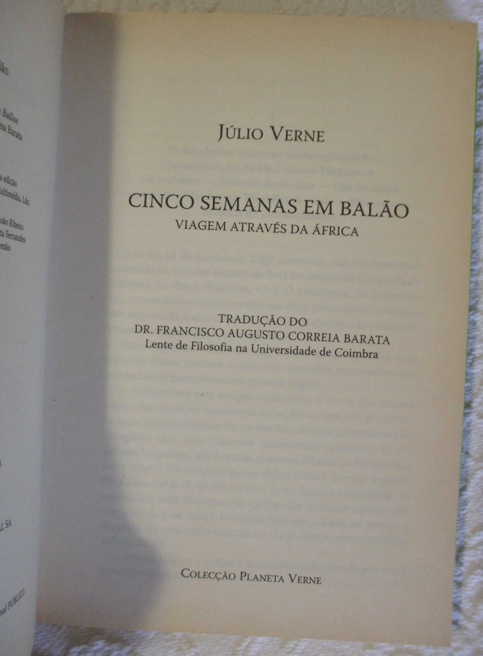 Cinco semanas em balão, Júlio Verne