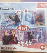 Puzzle Trefl 3in1 Księżniczka Sofia i 4in 1 Kraina lodu