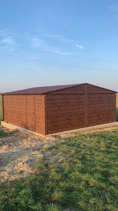 Garaże blaszane drewnopodobne lub kolory producent transport cały kraj