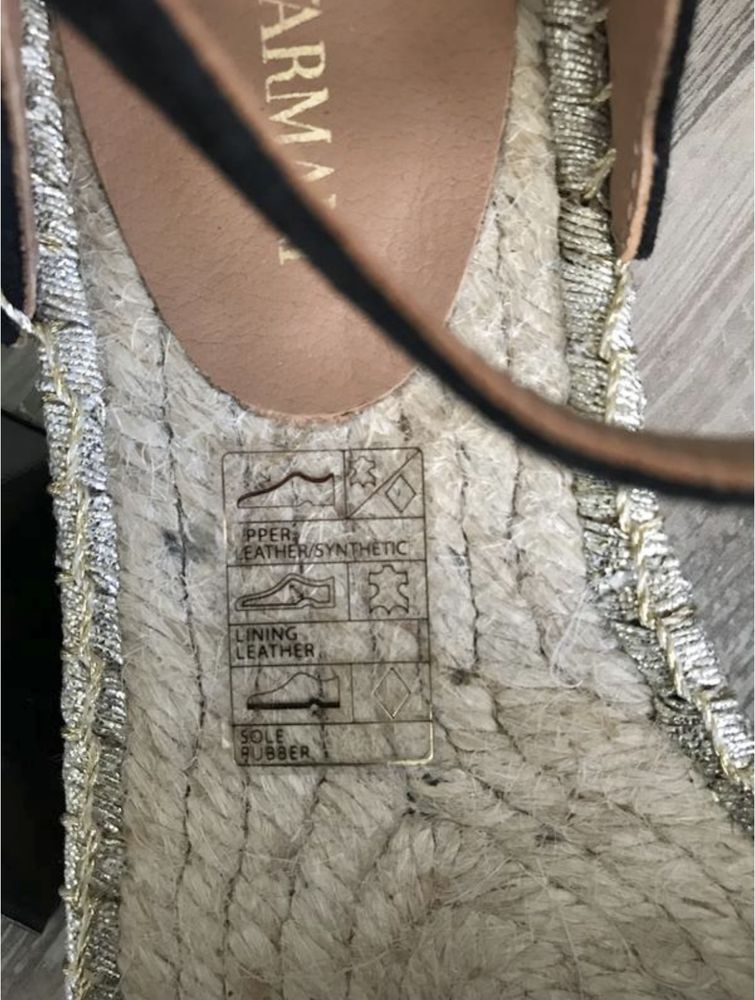 Еспадрільї Emporio Armani оригінал, 38 розмір