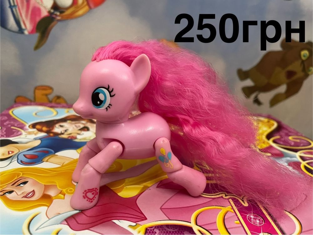 My little Pony Hasbro фінурки Поні. Пінкі, Флатершайн, Искорка, Еппелд