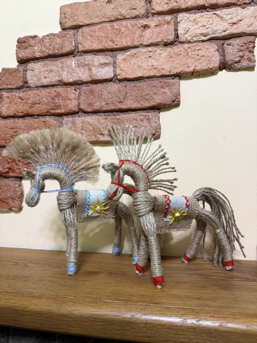Іграшка Кінь мотанка оберіг для дому Новий рік 2026 декор Подарунок