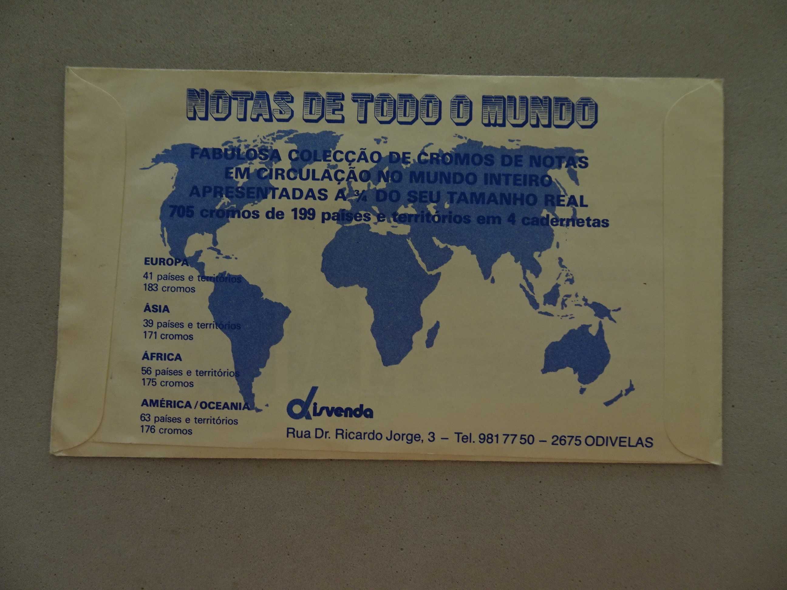 Carteira de cromos fechada Notas de todo o Mundo - Disvenda (outra ver