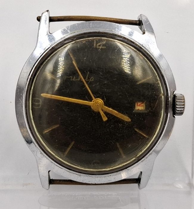 Stary zegarek mechaniczny kolekcjonerski uszkodzony Ruhla