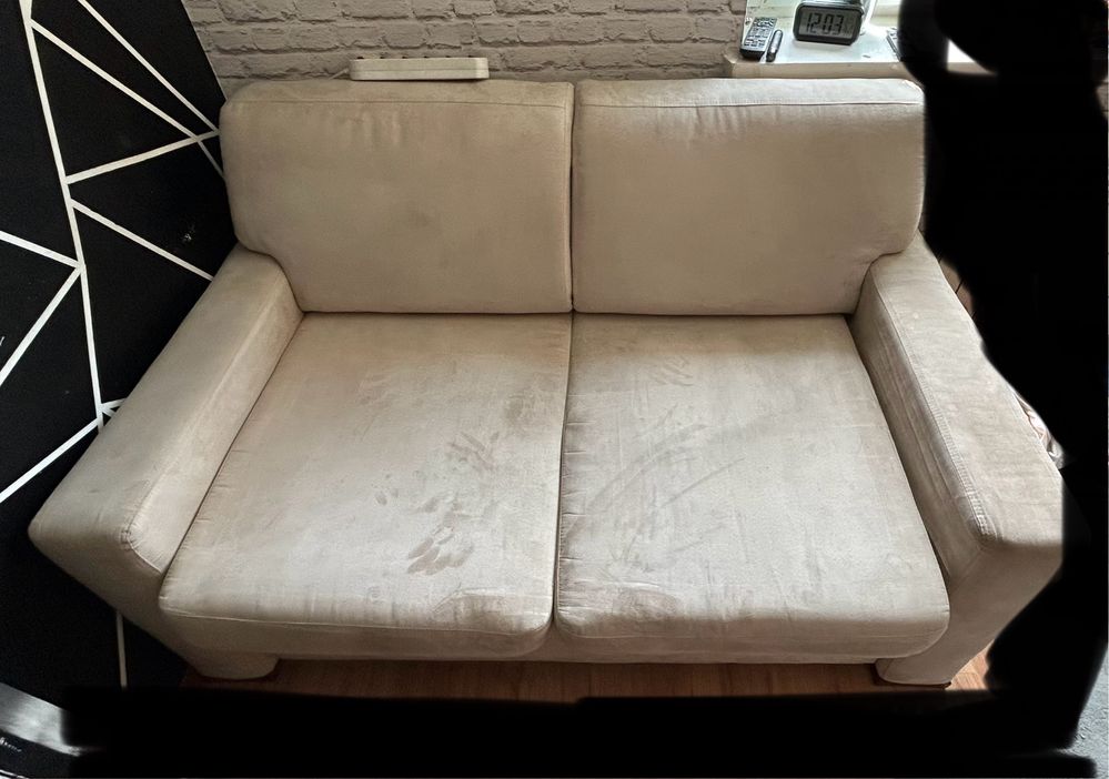 Sofa kremowa 145x87x87