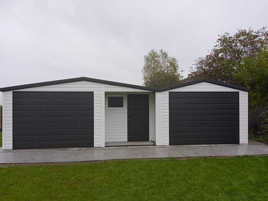 Garaż Blaszany 6x6 6x7 4x6 Blachodachówka Profil Garaże Drewnopodobne