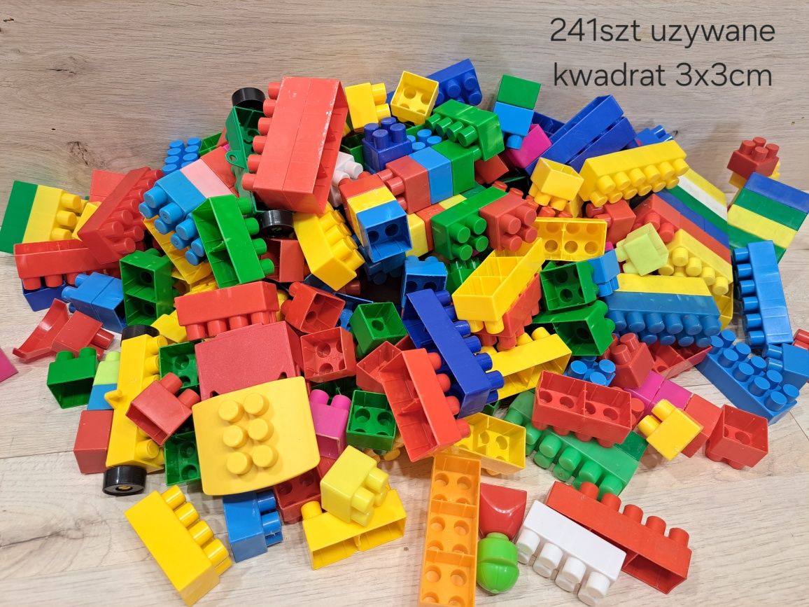 Duzy zestaw 241szt klocki