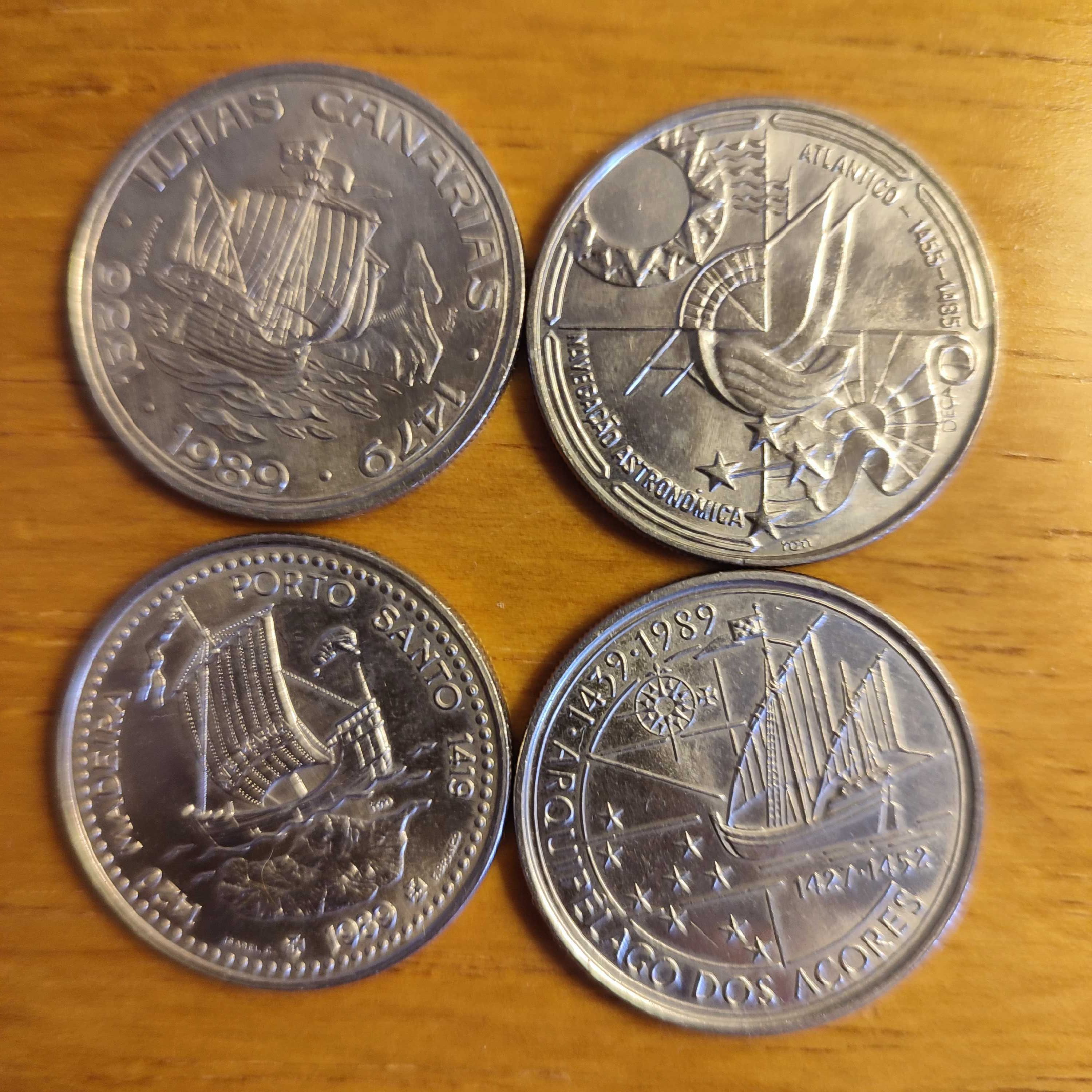 Conjunto de 4 moedas comemorativas