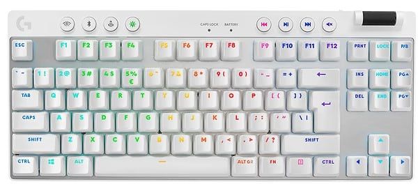 Клавіатура бездротова ігрова Logitech G Pro X TKL LightSpeed White