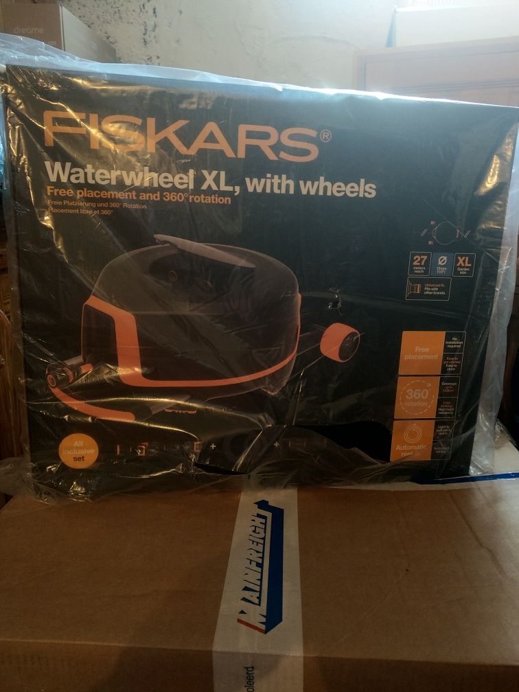 Nowy FISKARS Automatyczny bęben z wężem XL z kółkami