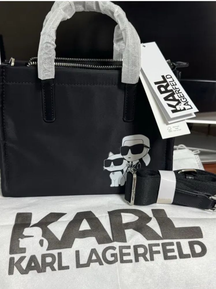 Сумка шопер Karl Lagerfeld чорна