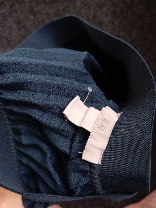 Спідниця, синя, жіноча, S, складками, юбка, флісе