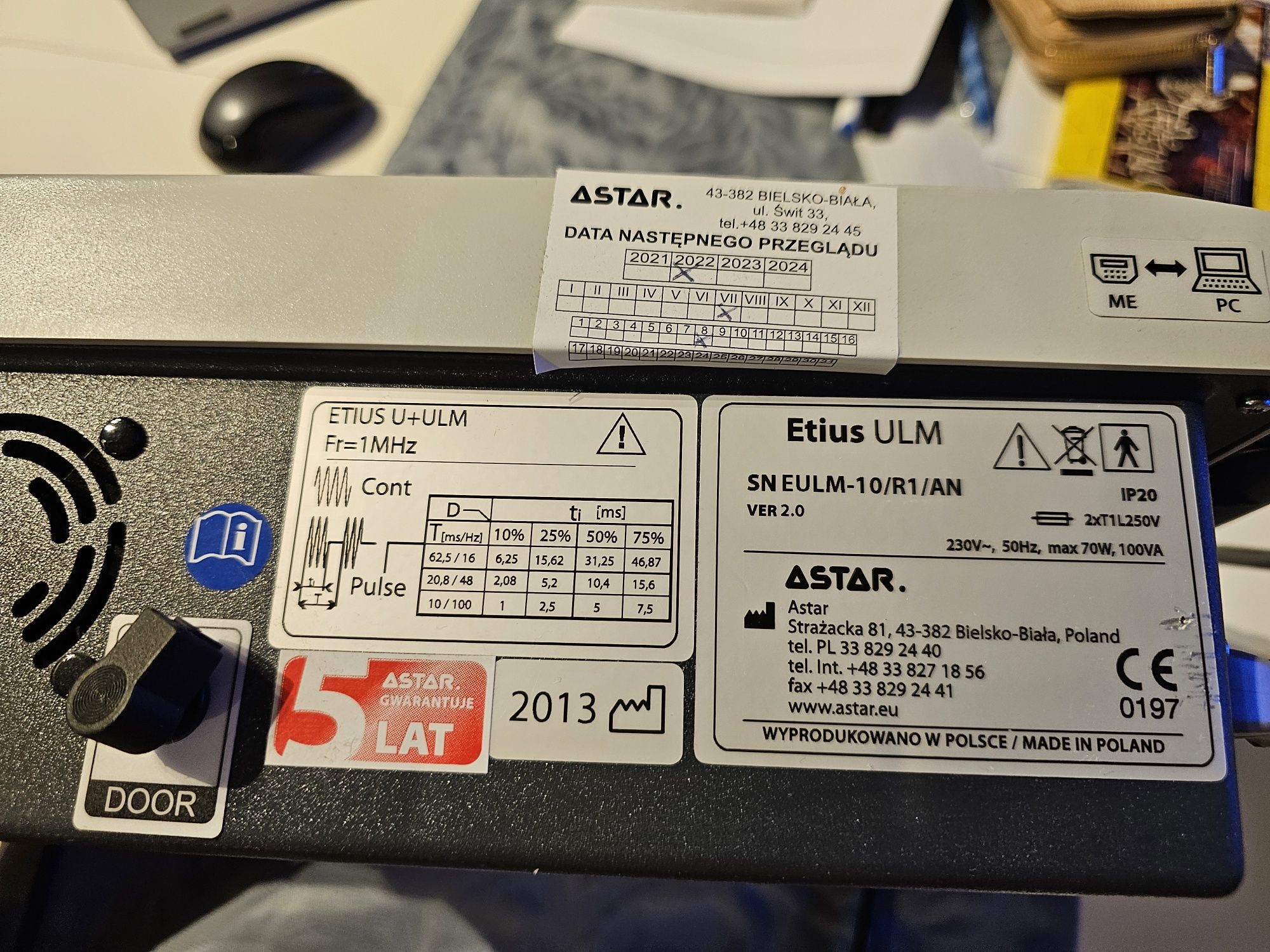 Etius ULM Elektroterapia Astar