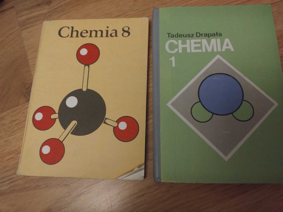 Chemia - dwa stare podręcznik klasa 8 i 1 Liceum Drapała.