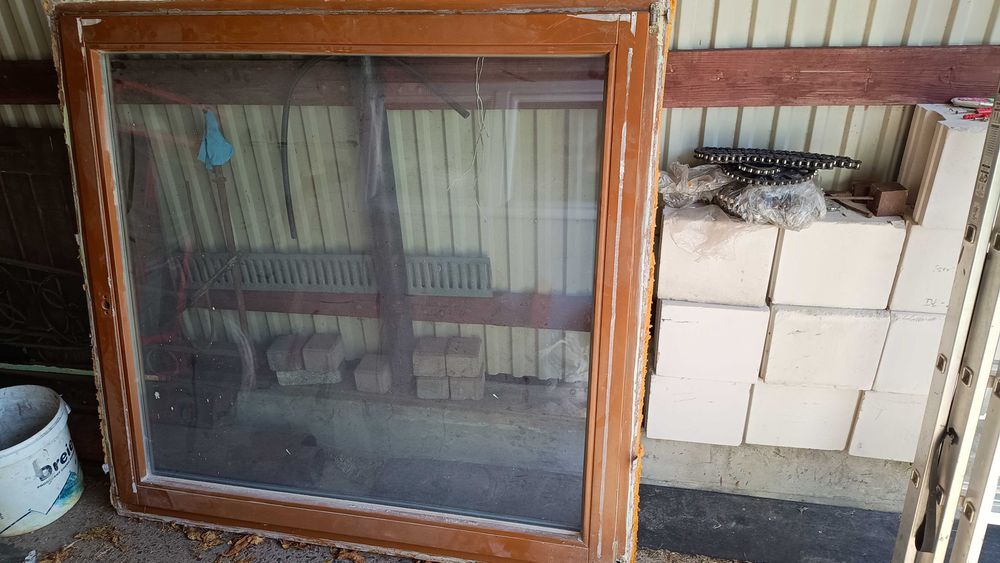 Okno drewno klejone 145x140