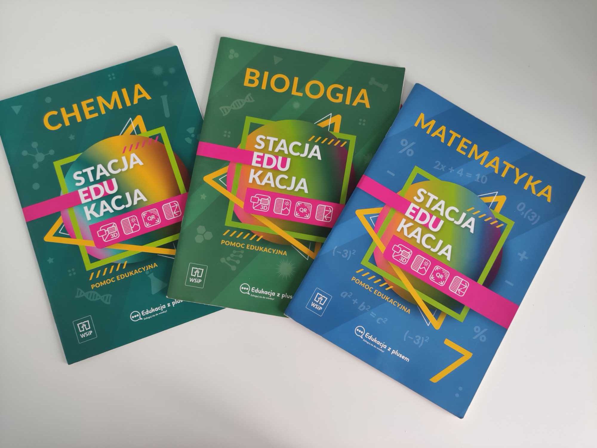 Edukacja z plusem WSiP matematyka ,biologia ,chemia