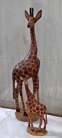 Girafas de Madeira feitas à mão