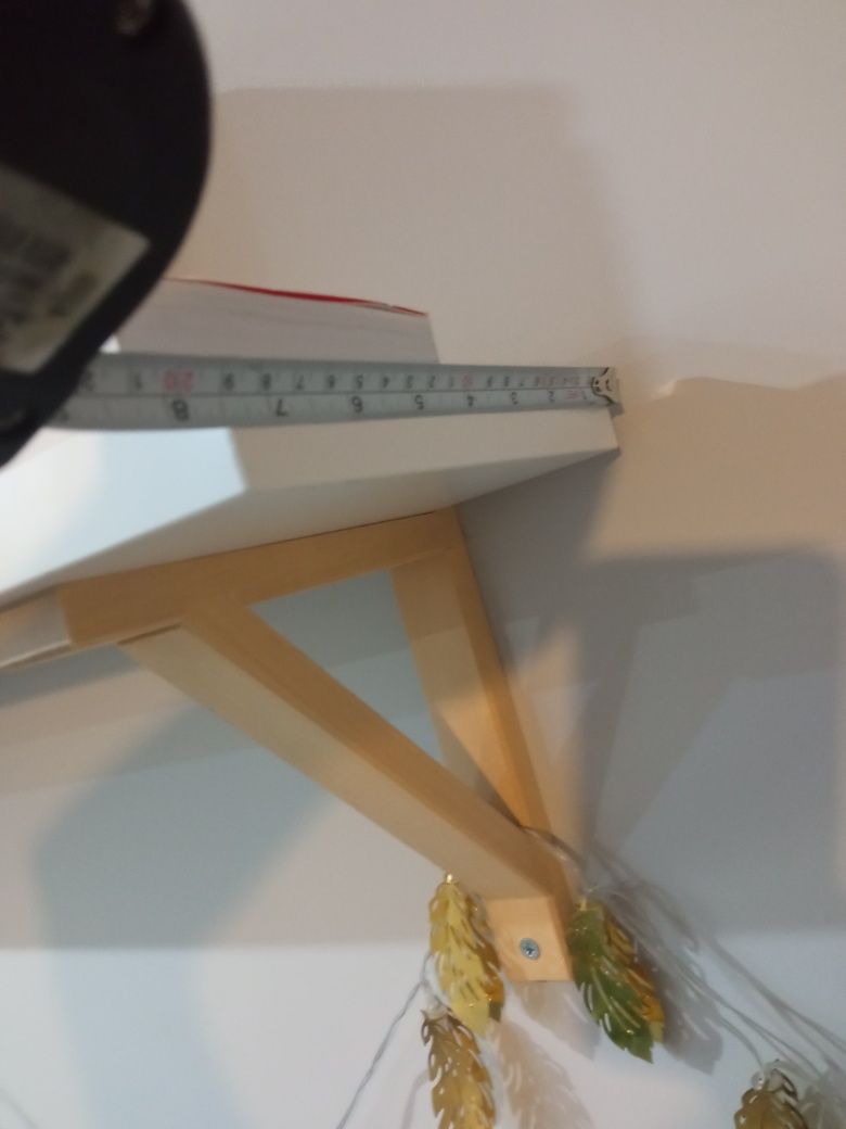 2 półki ścienne Ikea BERGSHULT / SANDSHULT 80 cm x 20 cm białe drewno