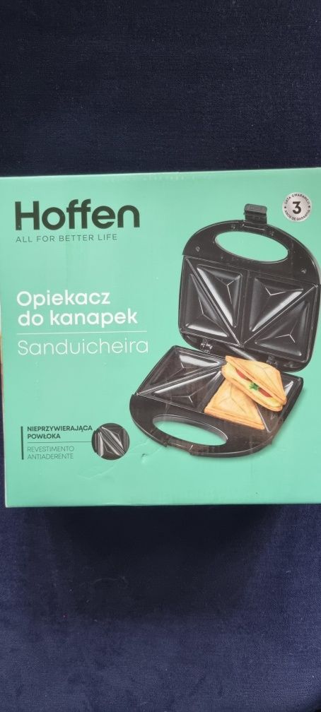 Toster/Opiekacz Hoffen nowy czarny
