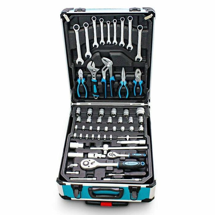 Zestaw Narzędzi kluczy/Klucze ze stali 1200el w walizce na kółkach