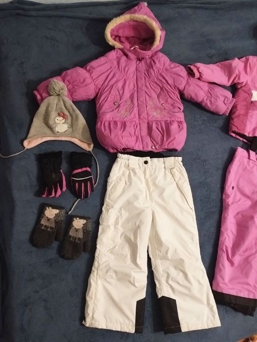 Костюм зимовий Lenne 98 104 2-4 роки лет куртка полукомбінезон краги