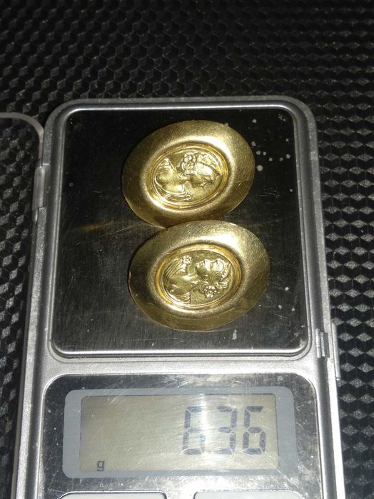 Золоті сережки 750 проба Вінтаж