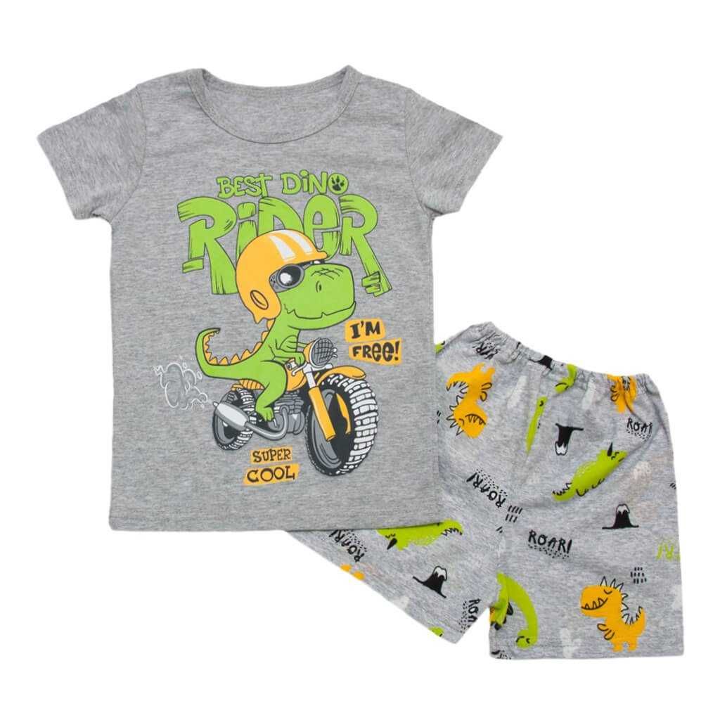 Комплект футболки та шорт для хлопчика, дитяча піжама на весну, літо