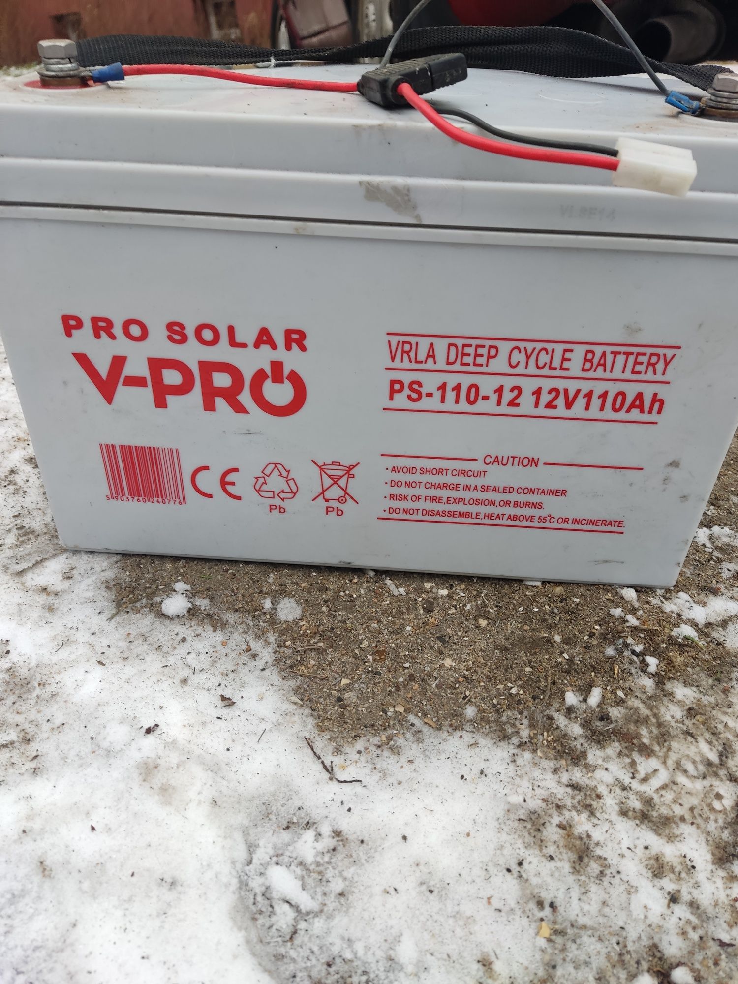 Akumulator żelowy Pro Solar V-Pro 12V110AH