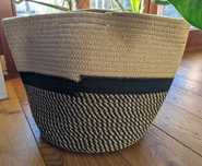 Osłonka bawełniana kosz 30 cm boho
