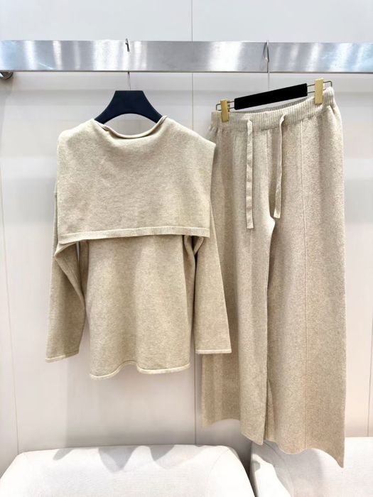 Loro Piana костюм осінній комплект теплий вязаный штани свитер кофта