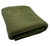 Koc narzuta polar khaki gruby 300g 150x200 cm