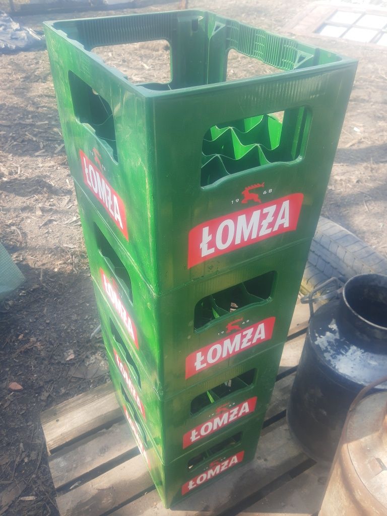 Skrzynka Łomża 0.5 krata transporter na piwo wino soki kompoty rarytas