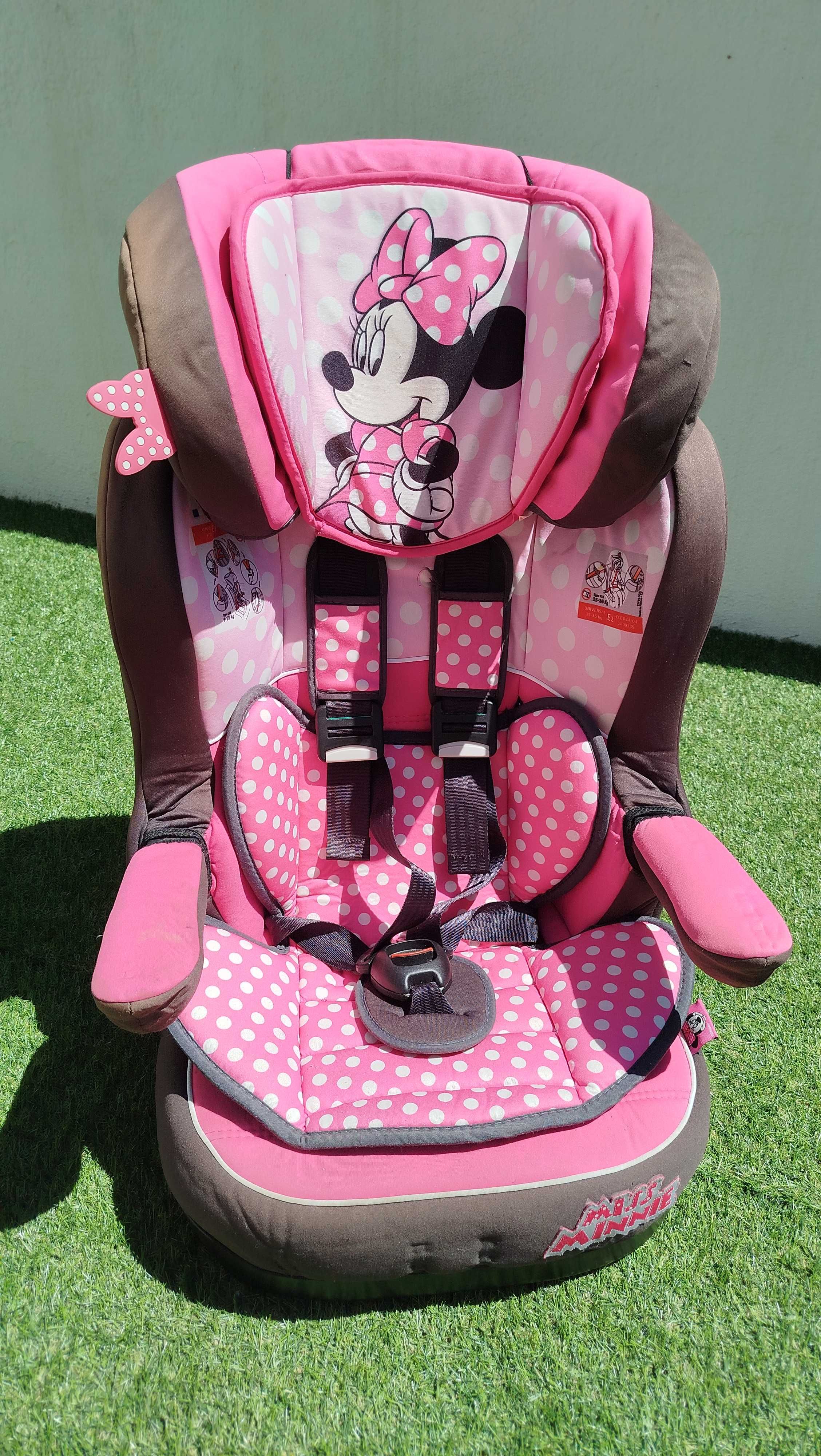 Cadeira Minnie infantil para auto, Grupo 1/2/3 (de 9 kg a 36 kg)