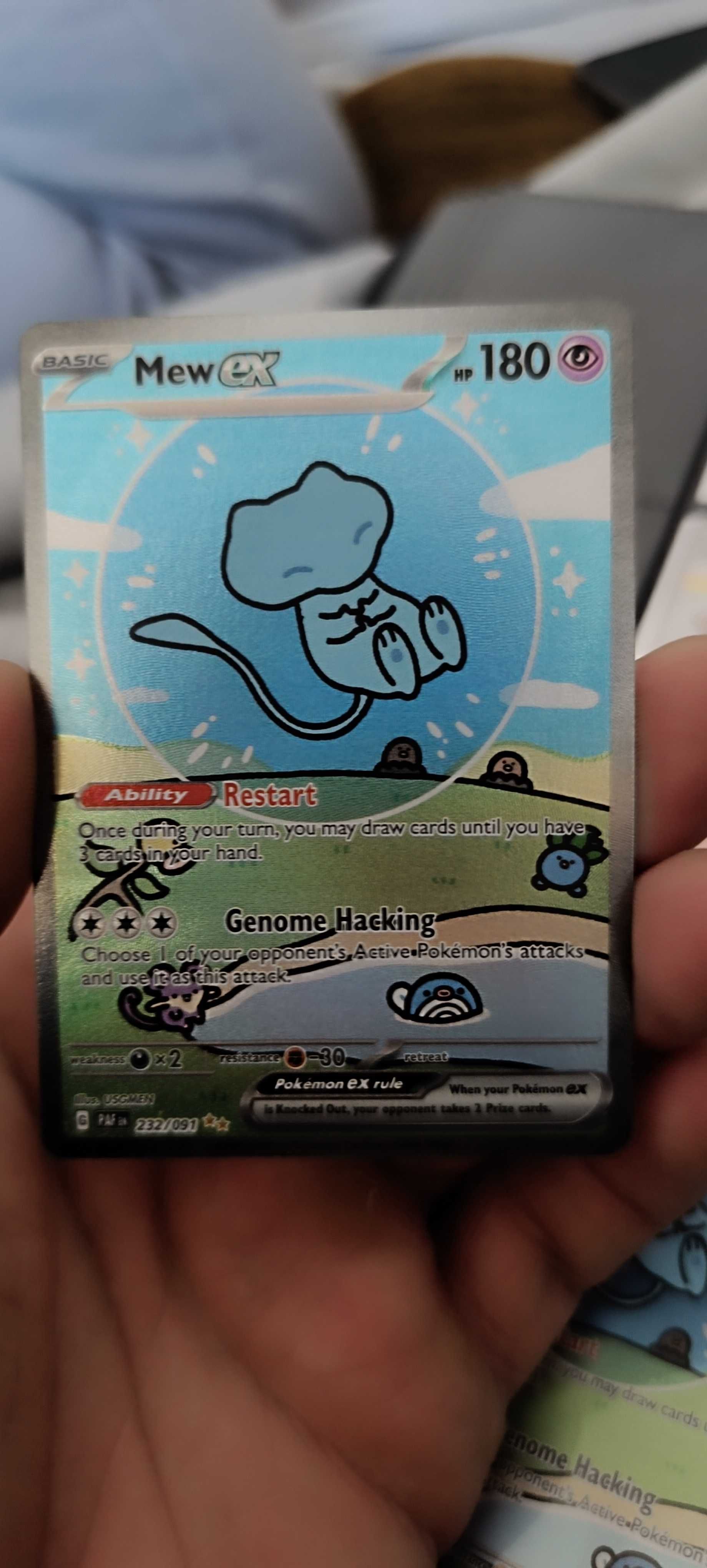 Vendo carta de Pokémon  Mew ex 232/091