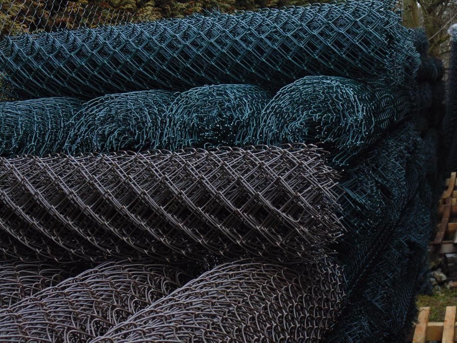 Siatka ogrodzeniowa zielona PCV 3.1mm 150cm ogrodzenie siatkowe 1,5m